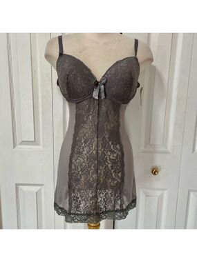 Native Gray Lace Chemise